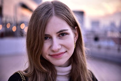 Portrait of smiling young woman