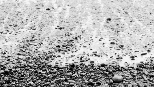 Full frame shot of pebbles on beach