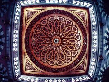 Close-up of ornate ceiling