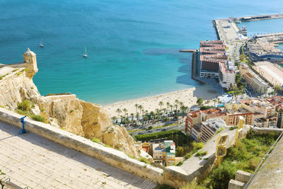 Barrio santa cruz in the morning, alicante, costa blanca, spain