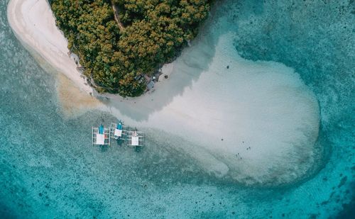 Aerial view of beach