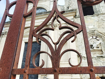 Close-up of metal gate