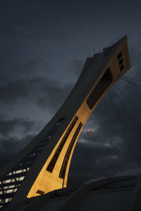 Low angle view of bridge against sky