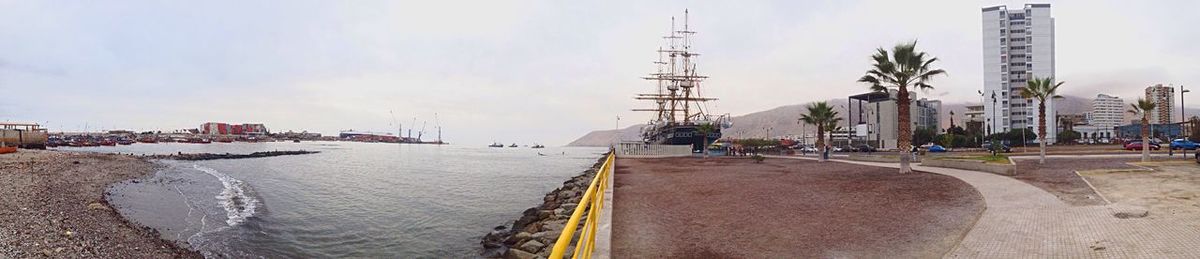 Panoramic view of city against sky