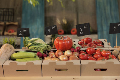 High angle view of food on table