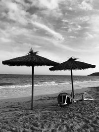 Lifeguard hut on beach