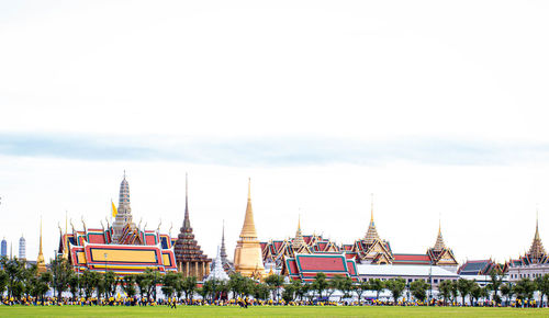 2020 november  bangkok thailand yellow shirts and foreigner in support of monarchy at grand palace