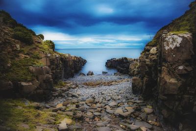 Scenic view of sea against sky