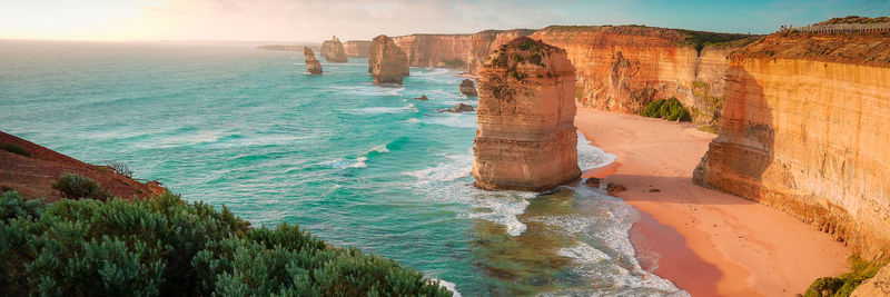 Panoramic view of sea against sky