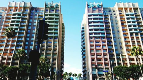 Low angle view of modern building