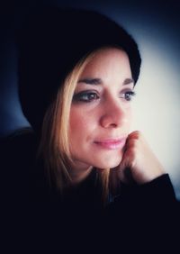 Portrait of young woman