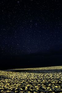 Scenic view of star field at night