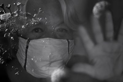 Close-up portrait of man