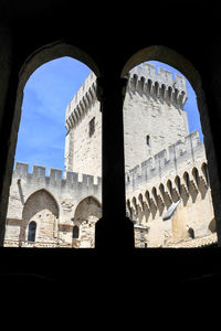 Low angle view of historical building