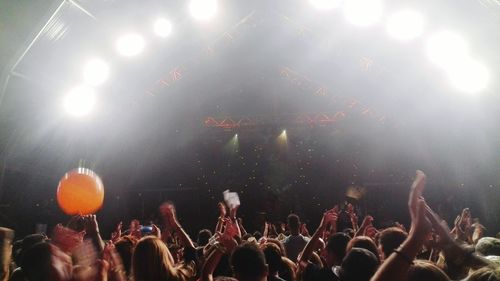 Group of people enjoying in concert