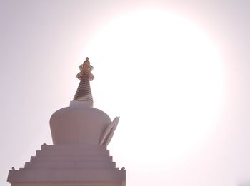 Low angle view of temple against sky