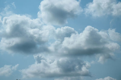 Low angle view of clouds in sky