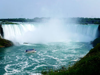 Scenic view of niagara waterfalls 