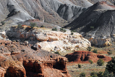 Scenic view of rock formations