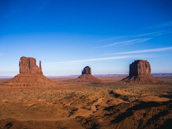 Rock formations in a desert