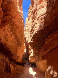 Rock formations on mountain