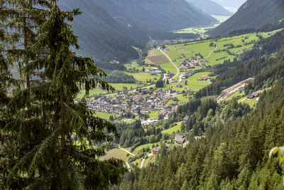 Panoramic view of landscape and mountains