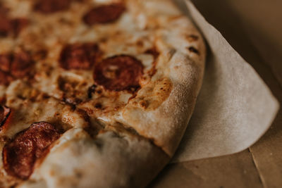 Close-up of pizza