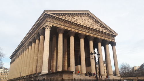 Low angle view of historical building against sky