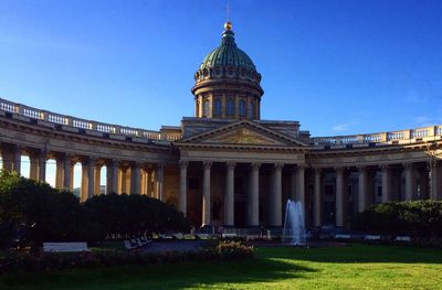 Low angle view of historical building