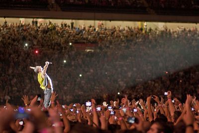 Crowd at music concert