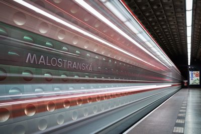 View of subway station