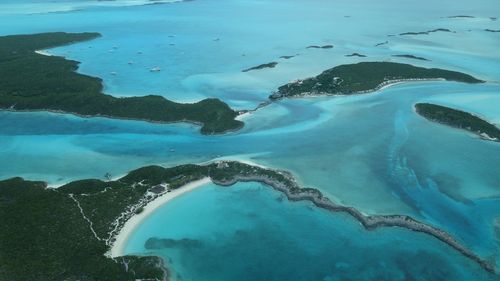 Aerial view of sea