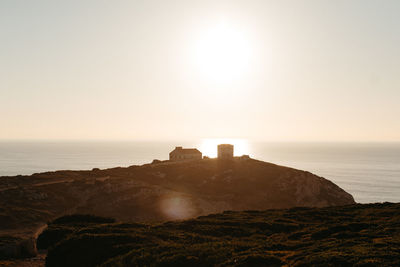 Cabo espichel at sunset, portugal