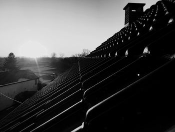 Panoramic view of built structure against sky