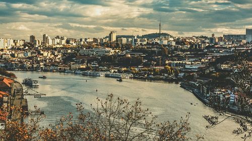 View of city at waterfront