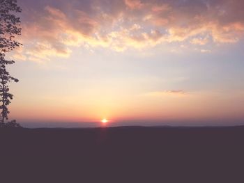 Scenic view of sky during sunset
