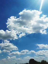 Low angle view of clouds in sky