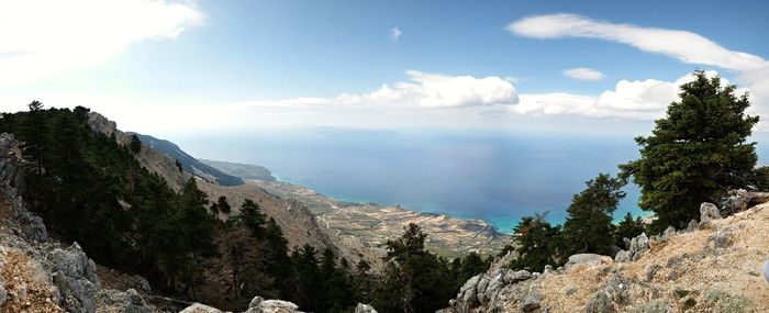 Panoramic view of landscape against sky