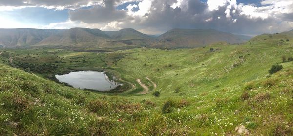 Scenic view of landscape against sky