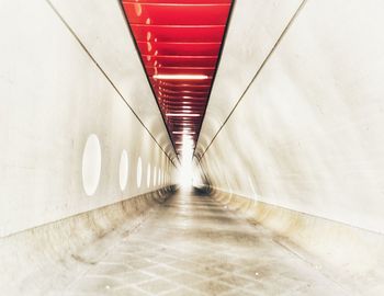 Empty subway tunnel