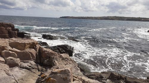 Scenic view of sea against sky