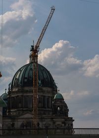 Low angle view of traditional building against sky