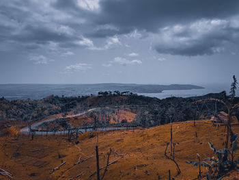 Scenic view of landscape against sky