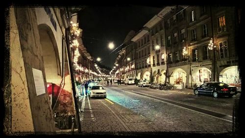 City street at night