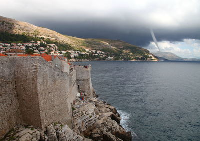 Panoramic view of sea against sky