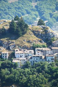 High angle view of townscape