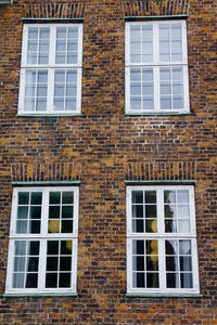 Brick wall with windows