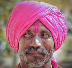 Close-up portrait of man