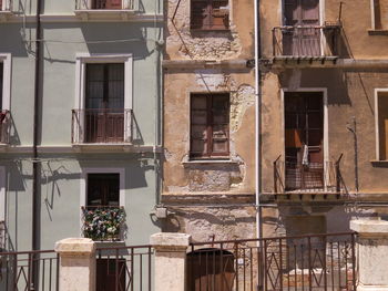 Buildings against residential building