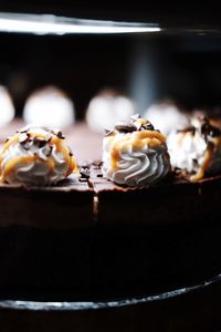 Close-up of chocolate cake